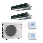  Mitsubishi 24,000 Btu 20.5 Seer Sistema de aire acondicionado  mini split sin conductos de zona única (solo CA) : Hogar y Cocina