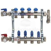 Watts Radiant M-Series - 9-Port - Stainless Steel Manifold - Complete Kit - 1