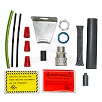 King Electric - Heat Shrink Pipe Mount Power Connection Kit with End Seal