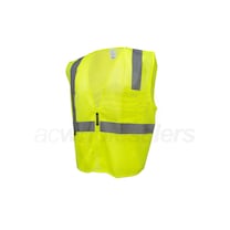 Armateck - Mesh Safety Vest with Zipper - Hi-Vis Green - SM