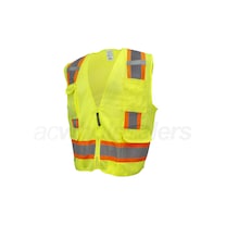 Armateck - Surveyor Mesh Vest with Zipper - Two-Tone Hi-Vis Green - LG