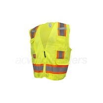 Armateck - Surveyor Mesh Vest with Zipper - Two-Tone Hi-Vis Green - 2X