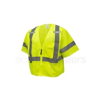 Armateck - Short Sleeve Mesh Safety Vest - Hi-Vis Green - LG/XL