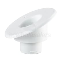 Unico - Round Supply Outlet - Plastic - 15 Degree Sloped - White Finish