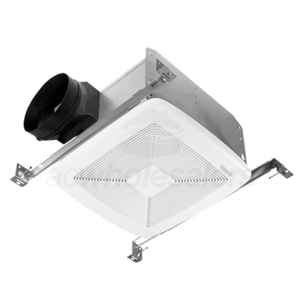 Broan QTXE110 Bathroom Fan Ultra Silent 110 CFM 0.7 Sones with White Grille